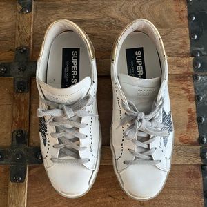 Golden Goose White Low Top Sneakers Size 37